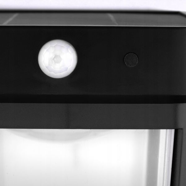 Сонячний настінний LED-світильник Lumiled Mulion з датчиком руху та сутінків &mdash; біле світло 4000 K, IP44, для входу, фасаду LUMSOL3040 фото
